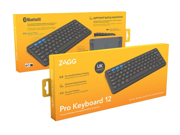 Zagg Multi-pairing 12-inch Keyboard with Wireless Charging - 103211032