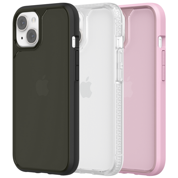 Survivor Strong Series Case for iPhone 14 / 14 Pro / 14 Plus / 14 Pro Max - Black, Clear or Powder Pink