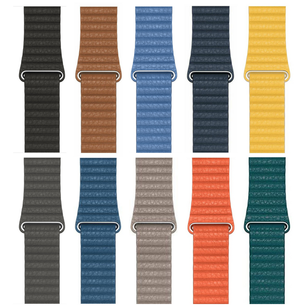 Apple Leather Loop Watch Strap | 45mm 44mm 42mm - 8 Colours