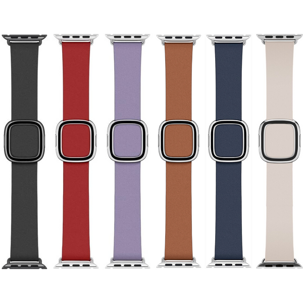 Apple Leather Modern Buckle Watch Strap | 38mm 40mm 41mm