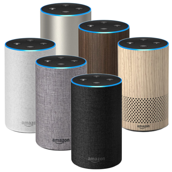 Amazon Echo Smart Speaker with Alexa (2nd Generation) - 6 Colours