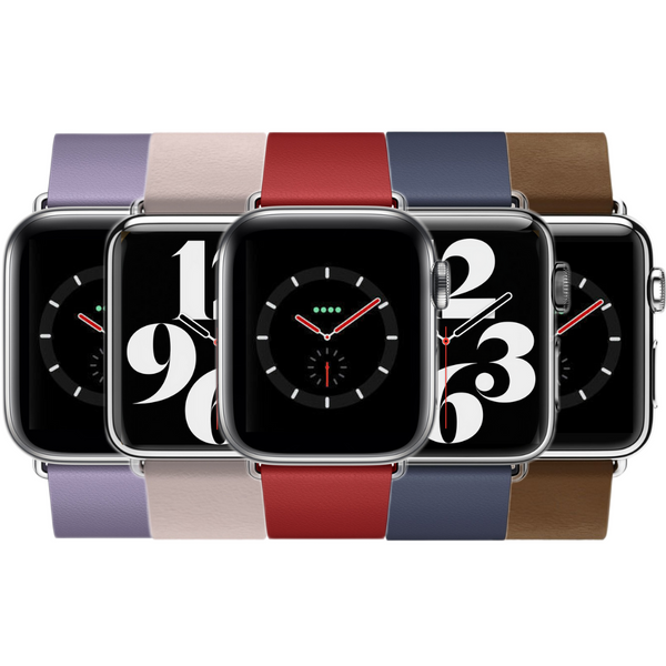 Apple Leather Modern Buckle Watch Strap | 38mm 40mm 41mm