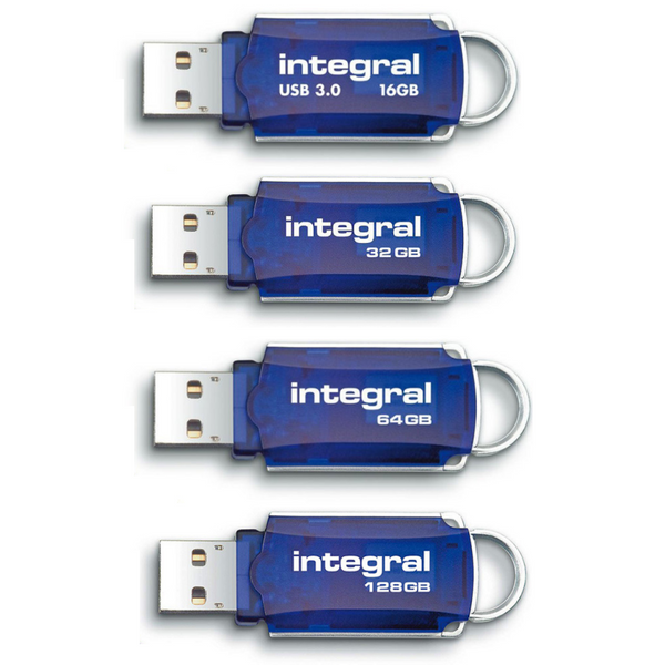 Integral Courier USB 2.0 Flash Drive Storage Pen - 16GB 32GB 64GB 128GB