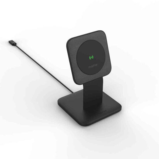 Mophie 15W Snap+ Wireless Qi Charging Stand | Magnetic Grip for MagSafe Devices - Black - 401307720