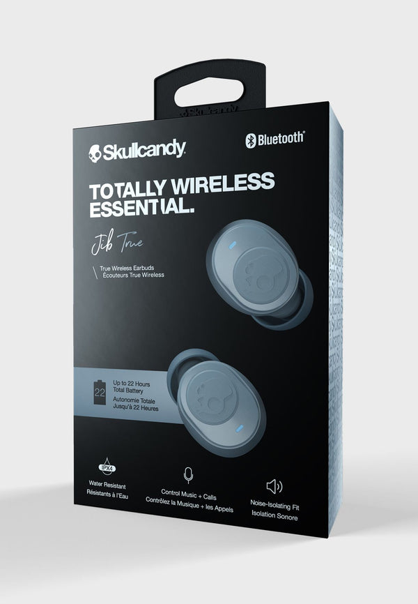 Skullcandy Jib True Wireless In-Ear Headphones, Bluetooth 5.0, IPX4 Water Resistant - Chill Grey - S2JTW-N744