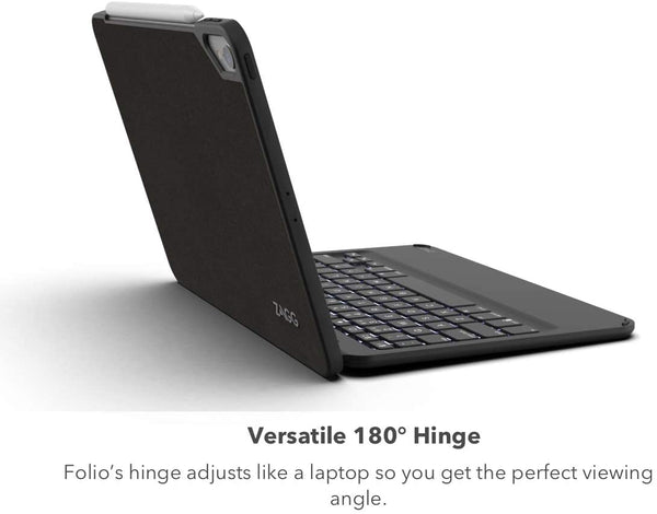 Zagg Folio Backlit Tablet Keyboard and Case for iPad Pro 11"" (2018) and iPad 10.9"" (2020) - Black - 103002357
