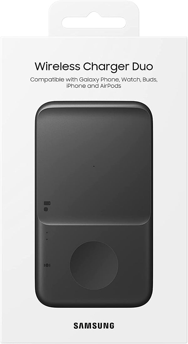 Samsung Duo Qi Wireless Charging Pad with Fast Charge | 9W - Black - EP-P4300TBEGGB