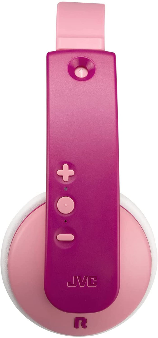 JVC HA-KD10W Tiny Phones Wireless Bluetooth Headphones for Kids - Pink or Blue