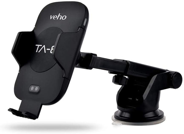 Veho Universal In-Car Smartphone Cradle with Qi Wireless Charging - Black - VAA-014-TA8