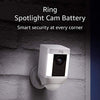 Ring Spotlight Stick Up Cam | Battery Powered Outdoor HD Security Camera with Floodlight - Black or White - [Open Box]