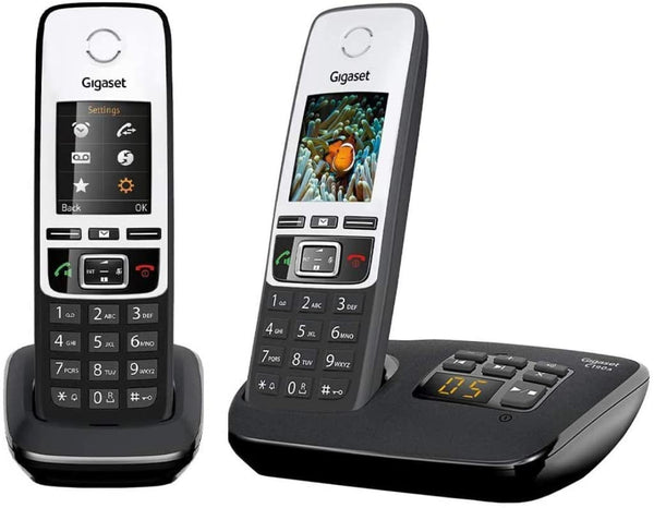 Gigaset C190A Premium Cordless Home Phone with Answer Machine and Call Block - Single, Duo & Trio