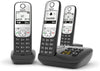 Gigaset A690A Cordless DECT Home Telephone with Answering Machine - Single, Duo or Trio