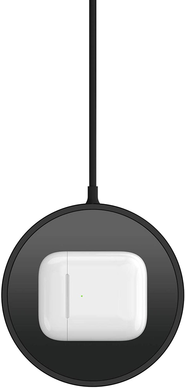 Mophie Qi Wireless Charging Pad Mini 7.5W | Made for Apple iPhone and AirPods (UK Plug) - Black or White