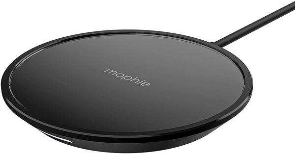 Mophie Qi Wireless Charging Pad Mini 7.5W | Made for Apple iPhone and AirPods (UK Plug) - Black or White