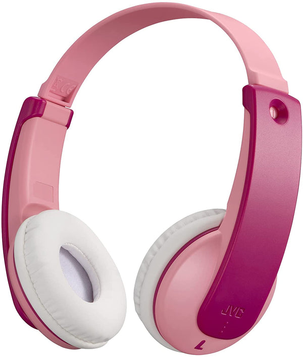 JVC HA-KD10W Tiny Phones Wireless Bluetooth Headphones for Kids - Pink or Blue