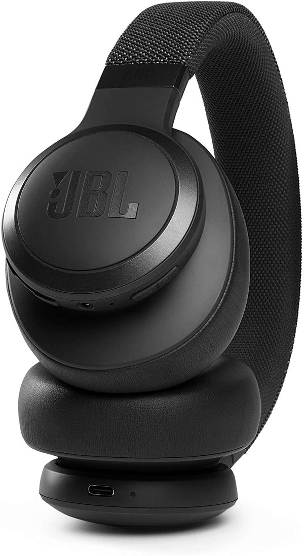 JBL Live 660NC Wireless On-Ear Bluetooth Headphones with Active Noise Cancelling - Black - JBLLIVE660NCBLK