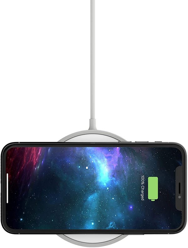 Mophie Qi Wireless Charging Pad Mini 7.5W | Made for Apple iPhone and AirPods (UK Plug) - Black or White