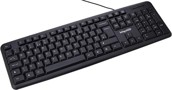 Infapower Full Size Wired Keyboard (UK) - Black - X201