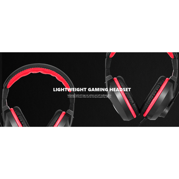 Marvo H8321S Stereo Sound Gaming Headset with Omnidirectional Microphone | Lightweight - Black