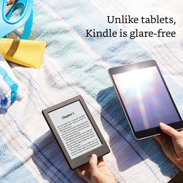 Kindle 6” Display Wi-Fi E-Reader without Built-in Light - Black - B0186FESVC (Refurbished)