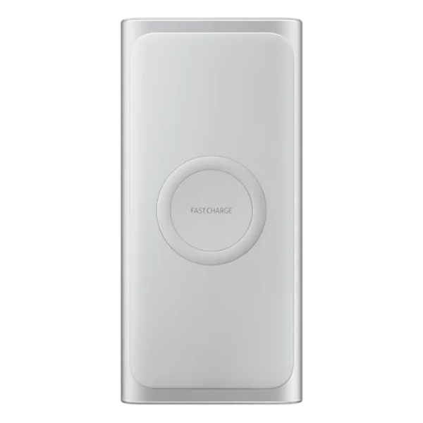 Samsung Wireless Portable 10,000mAh Quick Charge Dual Port Power Bank - Silver - EB-U1200CSEGWW