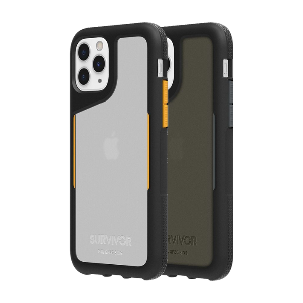 Griffin Survivor Endurance Case for Apple iPhone 11 Pro Max - Black or Citrus - GIP-034