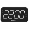 Groov-e Radio Curve Rechargeable Alarm Clock Radio | LED Display - Black - GVCR02BK