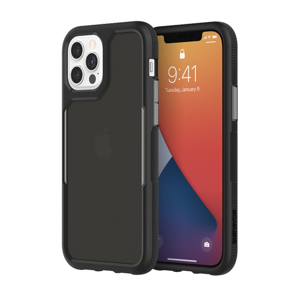 Griffin Survivor Endurance Protective Case for iPhone 12 Mini, 12, 12 Pro & 12 Pro Max - Black/Grey, Navy, Olive Green & Pink