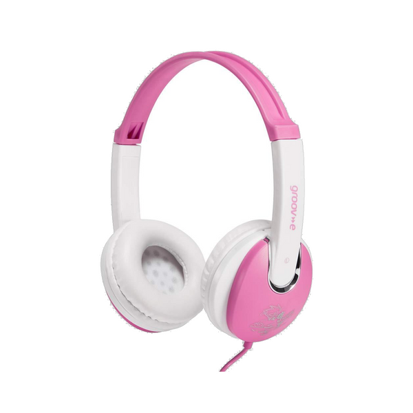 Groov-e Kidz DJ Style On-Ear Stereo Headphones for Children - Blue, Pink, Red or Purple - GV590