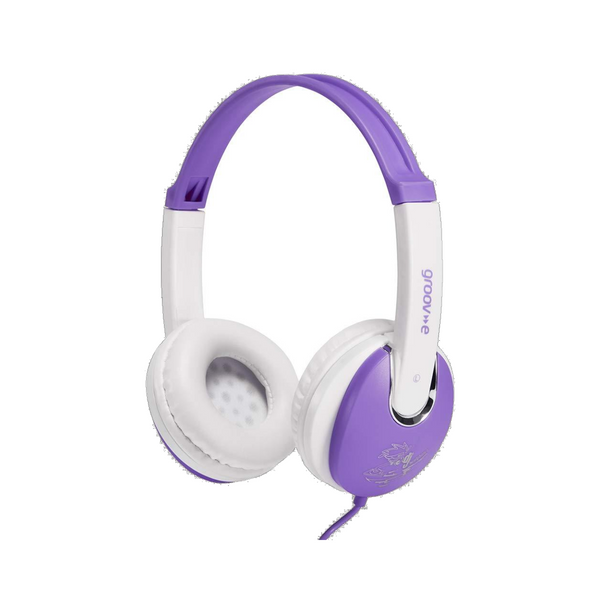 Groov-e Kidz DJ Style On-Ear Stereo Headphones for Children - Blue, Pink, Red or Purple - GV590