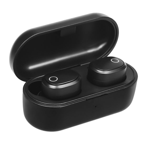 Groov-e Music Buds True Wireless TWS Headphones Earphones with Charging Case - Black - GVTW03BK