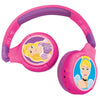 Lexibook 2-in-1 Bluetooth Headphones | Wireless & Wired | Foldable & Adjustable - Frozen II, Paw Patrol, Spiderman, Disney Princess, Peppa Pig - HPBT010