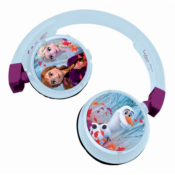 Lexibook 2-in-1 Bluetooth Headphones | Wireless & Wired | Foldable & Adjustable - Frozen II, Paw Patrol, Spiderman, Disney Princess, Peppa Pig - HPBT010