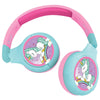 Lexibook 2-in-1 Bluetooth Headphones | Wireless & Wired | Foldable & Adjustable - Frozen II, Paw Patrol, Spiderman, Disney Princess, Peppa Pig - HPBT010