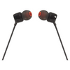 JBL Tune 110 Wired In-Ear Headphones with Tangle Free Cable - Black - JBLT110BLK