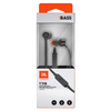 JBL Tune 110 Wired In-Ear Headphones with Tangle Free Cable - Black - JBLT110BLK