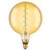 Osram 1906 LED E27 Vintage Spiral Filament Large Globe Glass Light Bulb 28W - Gold or Smoke