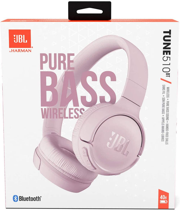 JBL Tune 510BT Wireless Bluetooth On-Ear Headphones - Rose - JBLT510BTROSE