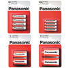 Panasonic Zinc Carbon General Household Batteries - Sizes AA/AAA/C/D Multipacks