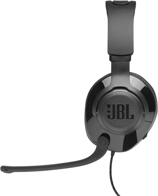 JBL Quantum 300 Wired On-Ear Gaming Headset with Microphone | Multi-Platform Compatible - Black - JBLQUANTUM300BLK