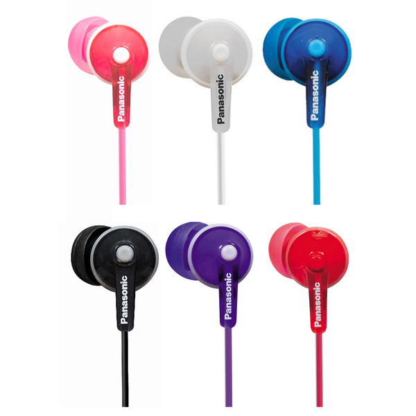 Panasonic RPHJE125 Ergofit In-Ear Stereo Headphones - RP-HJE125 - 6 Colours