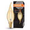 Osram 1906 LED E11 Vintage Filament Glass SES Light Bulb Candle 21W - Gold - LV293236