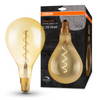 Osram 1906 LED E27 Vintage Spiral Filament Glass GLS ES Light Bulb Dimmable 40W - Gold - LV269705