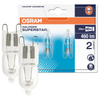 Osram Halogen G9 Capsule Light Bulb Clear 33W (2 Pack) - Warm White - LV195370