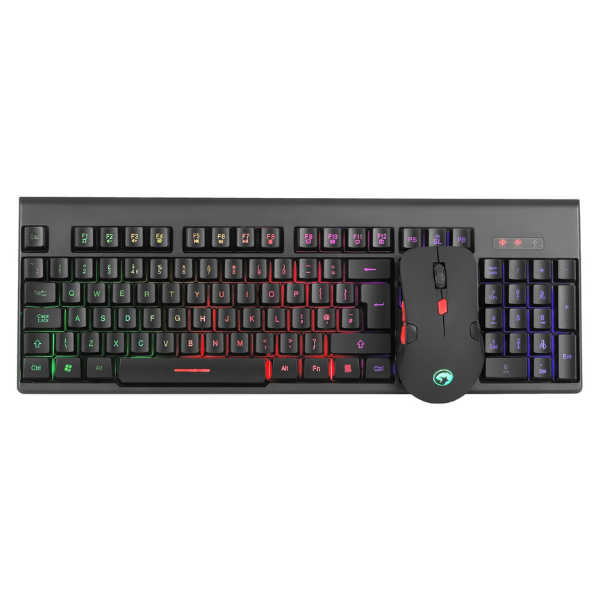 Marvo Wireless Gaming Keyboard and Mouse Set - Black - KW512-UK