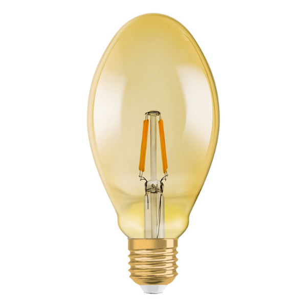 Osram 1906 LED E27 Vintage Filament Glass ES Bulb Oval 35W - Gold - LV091979