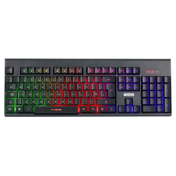 Marvo Wireless Gaming Keyboard and Mouse Set - Black - KW512-UK