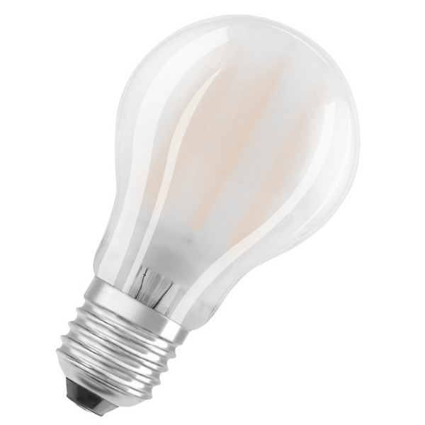 Osram LED E27 Frosted Filament GLS ES Light Bulb Arbitrary 60W (3 Pack) - Warm White - LV819351