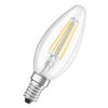 Osram LED E14 Filament Clear Glass SES Light Bulb Candle 40W (2 Pack) - Warm White - LV330511