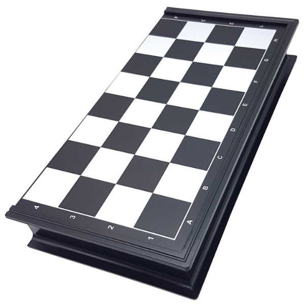 Lexibook Chessman Classic Magnetic & Foldable Chess Game | 7 Years + - Black/White - CGM320